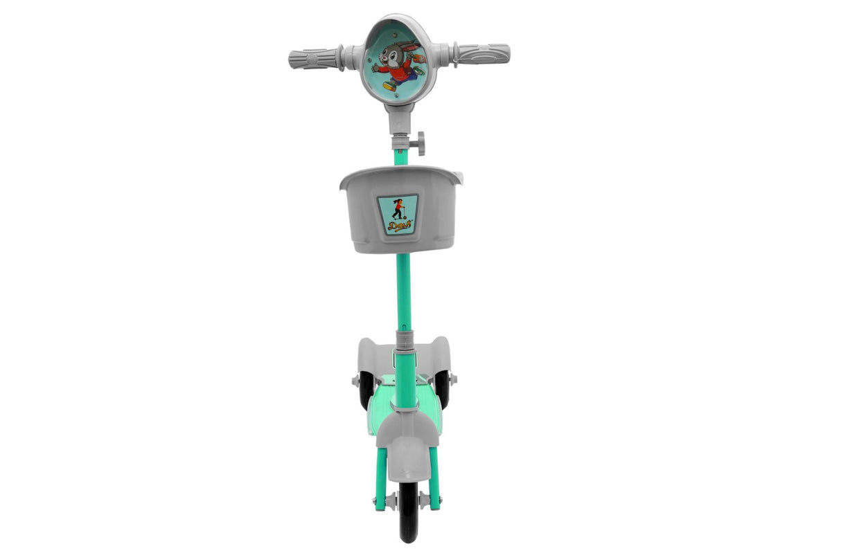 Kids Noody Foldable Scooter With Twin Rear Wheels DSC-140 Green