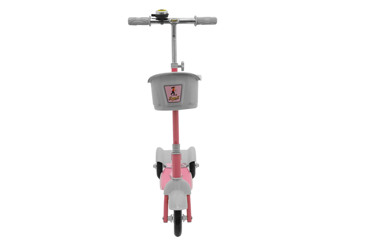Kids Noody Foldable Scooter With Twin Rear Wheels DSC-140 Pink