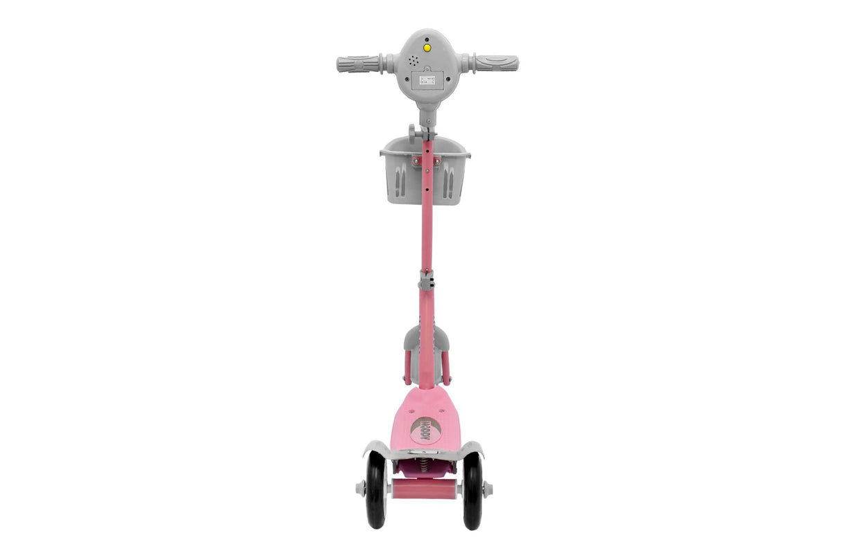 Kids Noody Foldable Scooter With Twin Rear Wheels DSC-140 Pink