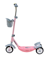 Kids Noody Foldable Scooter With Twin Rear Wheels DSC-140 Pink