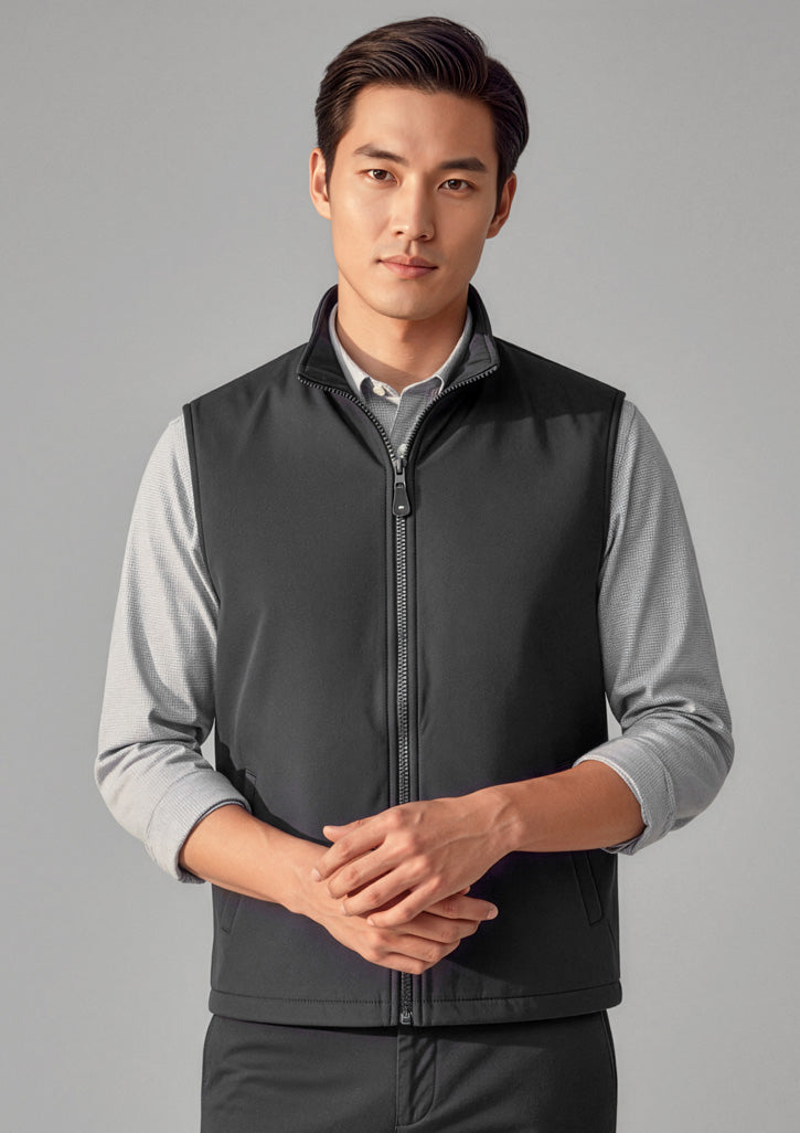 Reversible Unisex Fleece Vest - Navy