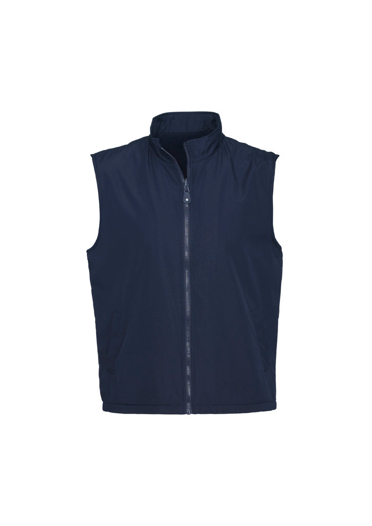 Reversible Unisex Fleece Vest - Navy