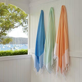 Baksana's marigold bamboo hamam wrap, soft, absorbent, and lightweight, perfect for summer activities, 100 x 180 cm.