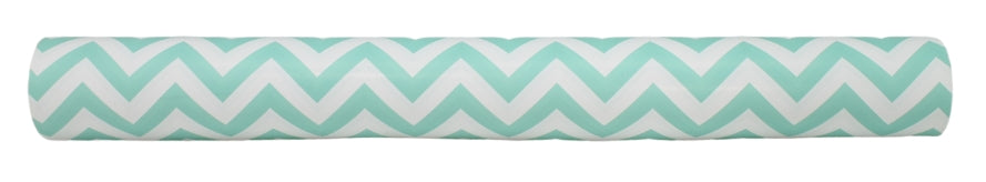 Gloss White Gift Wrapping Paper Mint Chevron Stripes