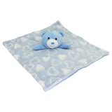 Soft Plush Toy - Blue Bear Baby Cuddle Buddy Blanket Set