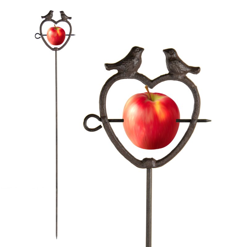 Bird Feeder - Heart On Stick 93.5cm (Set of 4)