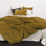 Oakura Quilt King Ochre