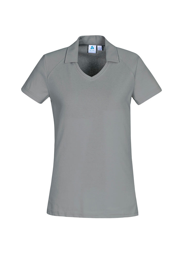Byron Womens Short Sleeve Polo - Silver