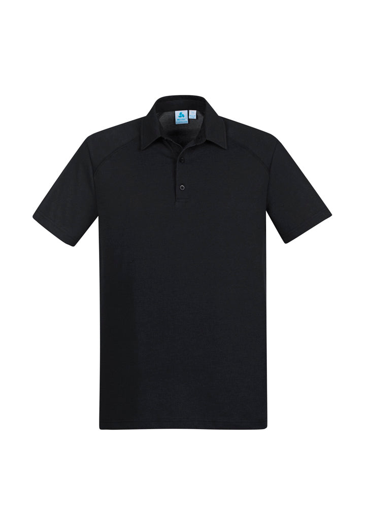Byron Mens Short Sleeve Polo - Black