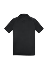 Academy Mens Short Sleeve Polo - Black/White