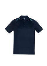Academy Mens Short Sleeve Polo - Navy/Teal