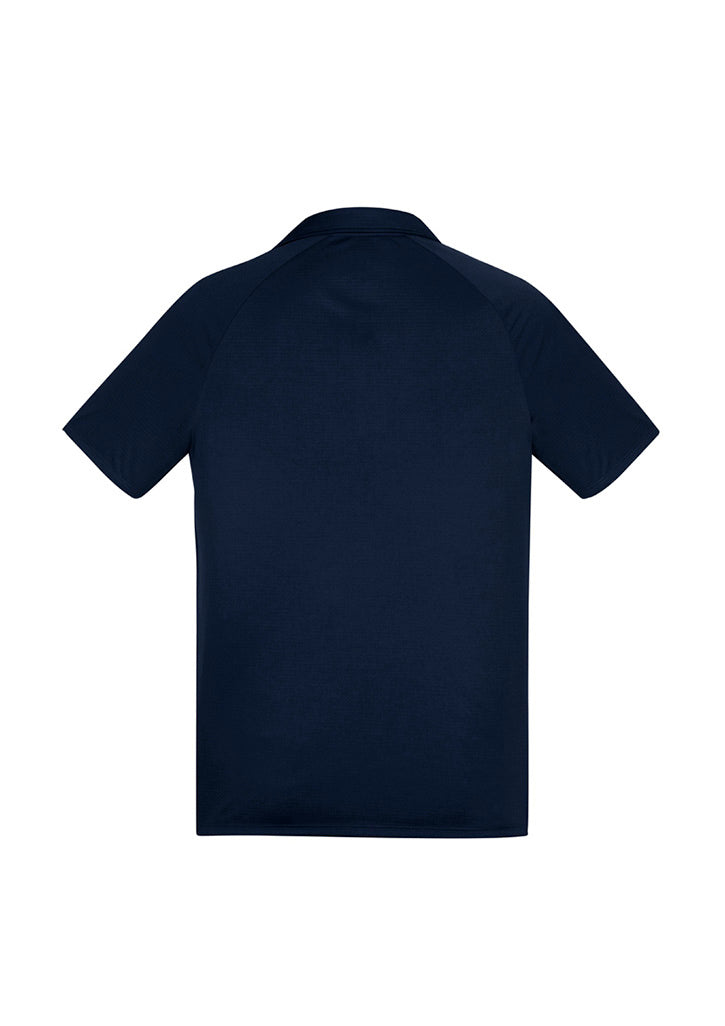Academy Mens Short Sleeve Polo - Navy/White