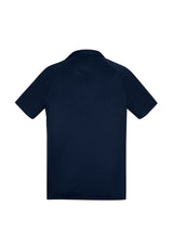 Academy Mens Short Sleeve Polo - Navy/White