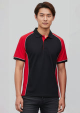 Nitro Mens Short Sleeve Polo - Black/Red/White