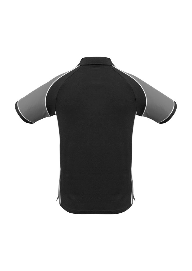 Nitro Mens Short Sleeve Polo - Black/Grey/White