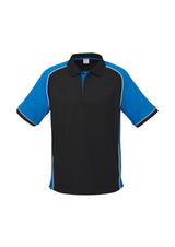 Nitro Mens Short Sleeve Polo - Black/Royal/White