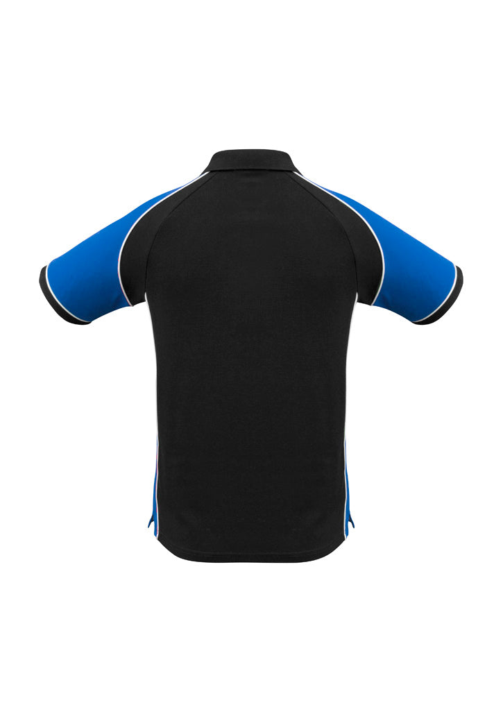 Nitro Mens Short Sleeve Polo - Black/Royal/White