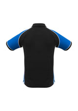Nitro Mens Short Sleeve Polo - Black/Royal/White
