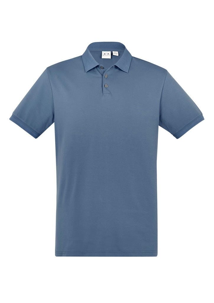 City Mens Short Sleeve Polo - Grey Smoke