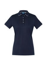 Ladies Aston Polo - Navy/Silver Grey (Size 24)