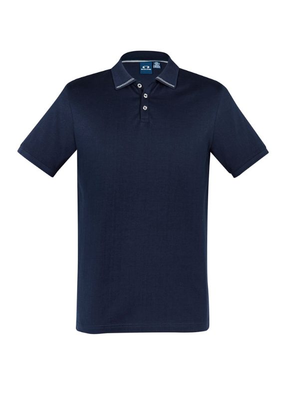 Mens Aston Polo - Navy/Silver Grey (Small)