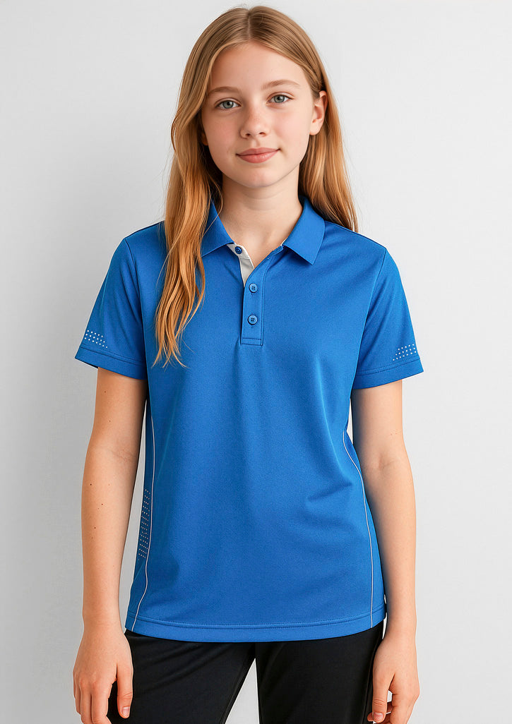 Balance Kids Short Sleeve Polo - Forest/White