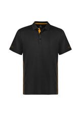 Balance Kids Short Sleeve Polo - Black/Gold