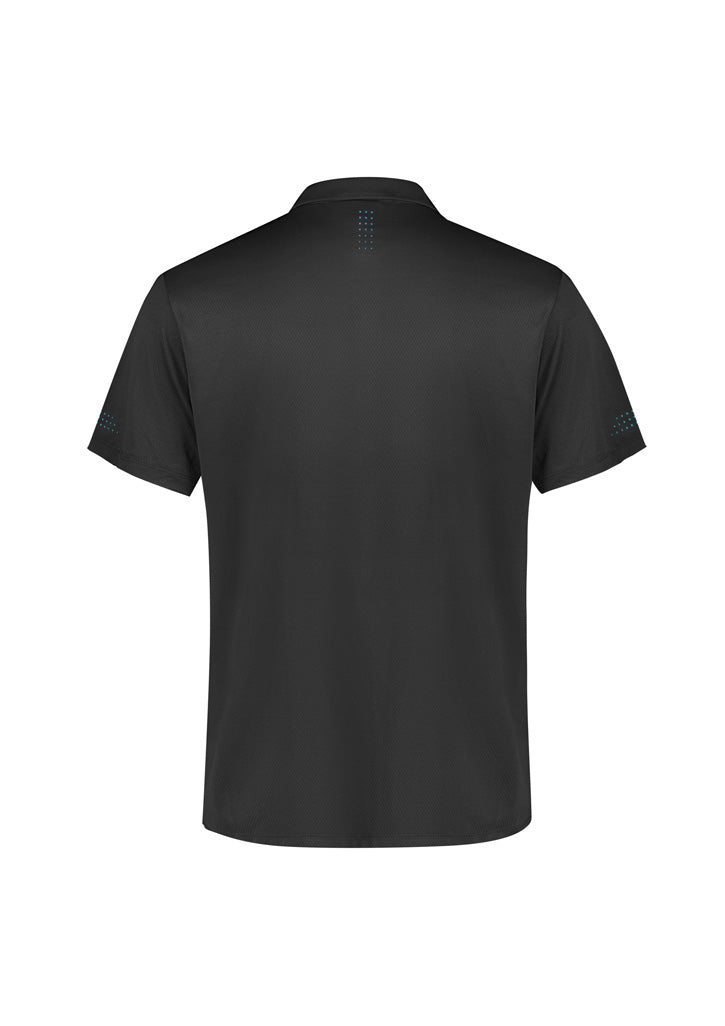 Balance Kids Short Sleeve Polo - Grey/Cyan