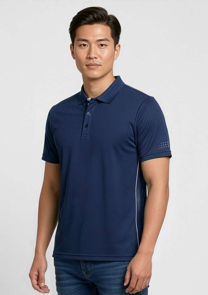 Balance Mens Short Sleeve Polo - Black/White
