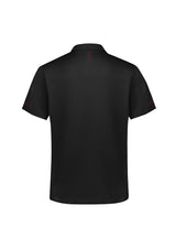 Balance Mens Short Sleeve Polo - Black/Red