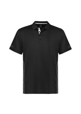 Balance Mens Short Sleeve Polo - Black/White