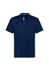 Balance Mens Short Sleeve Polo - Navy/Sky