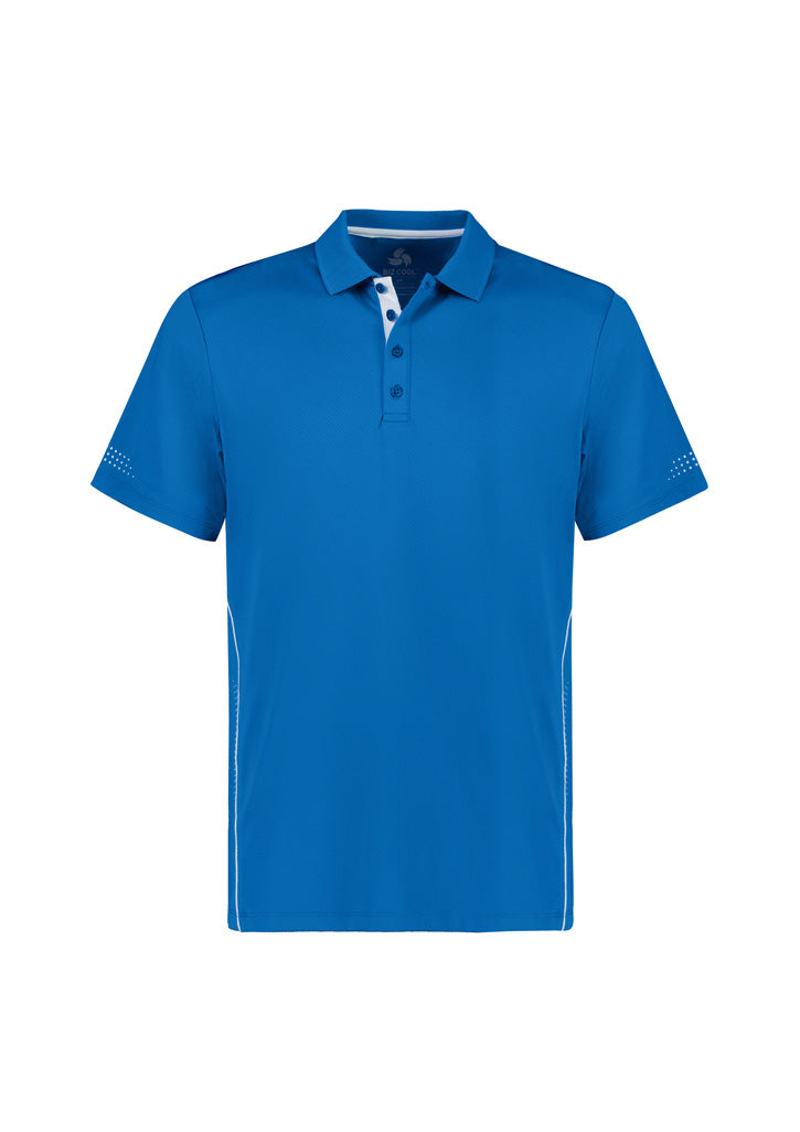 Balance Mens Short Sleeve Polo - Royal/White