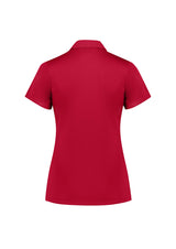 Action Womens Short Sleeve Polo - Red