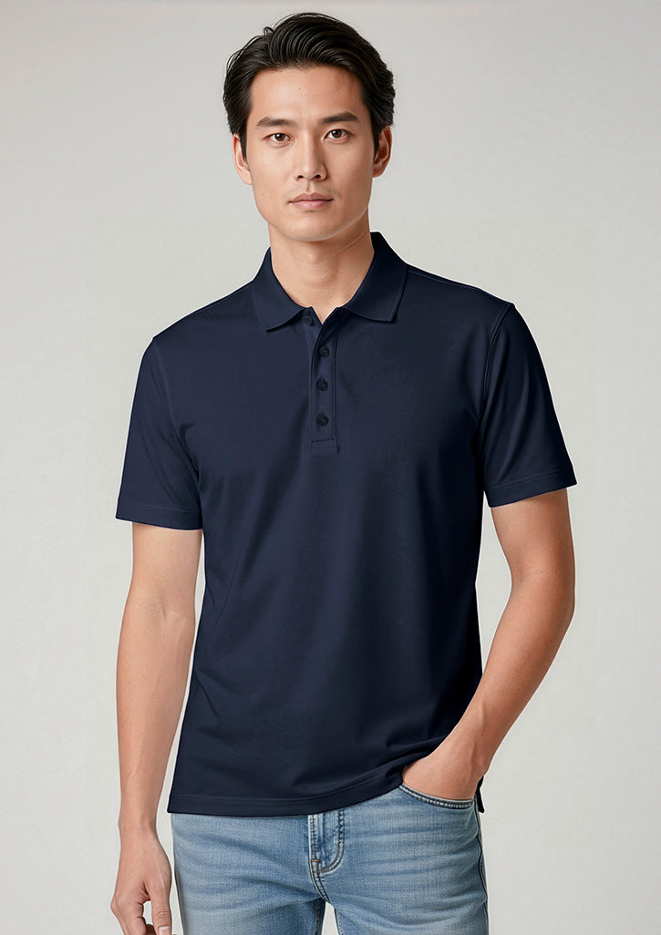 Action Mens Short Sleeve Polo - Navy