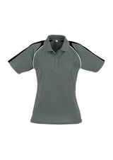 Triton Womens Short Sleeve Polo - Ash/Black/White