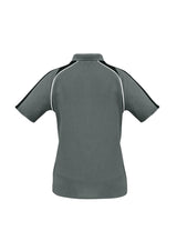Triton Womens Short Sleeve Polo - Ash/Black/White