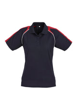 Triton Womens Short Sleeve Polo - Navy/Red/White