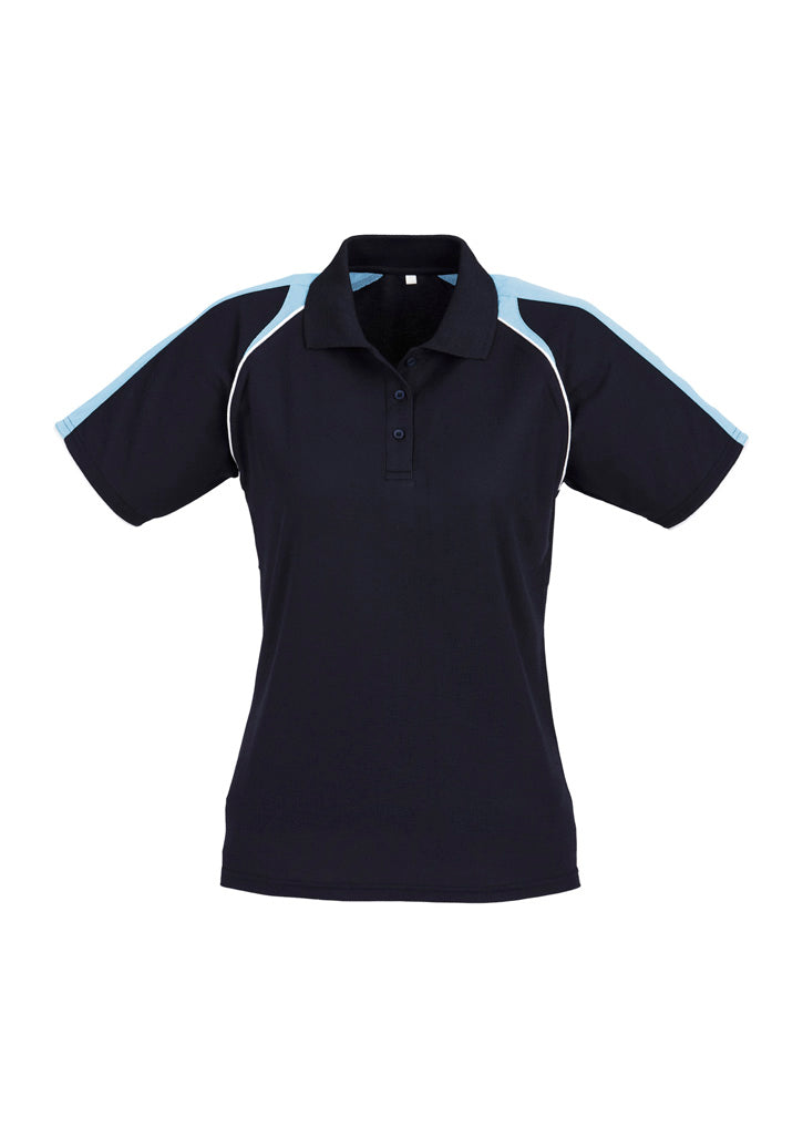 Triton Womens Short Sleeve Polo - Navy/Spring Blue/White