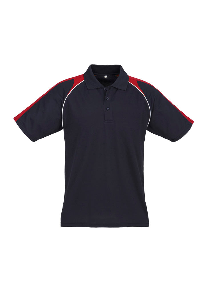 Triton Mens Short Sleeve Polo - Navy/Red/White