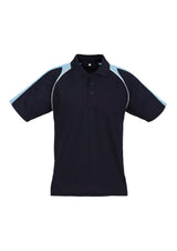 Triton Mens Short Sleeve Polo - Navy/Spring Blue/White