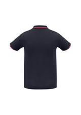 Cambridge Mens Short Sleeve Polo - Navy/Red/White
