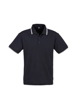 Cambridge Mens Short Sleeve Polo - Navy/White/White