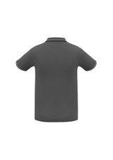 Cambridge Mens Short Sleeve Polo - Steel Grey/Black/White