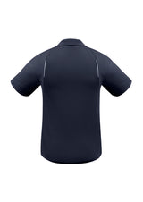 United Mens Short Sleeve Polo - Navy/White