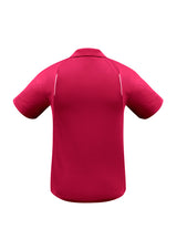 United Mens Short Sleeve Polo - Red/White