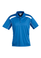 United Mens Short Sleeve Polo - Royal/White