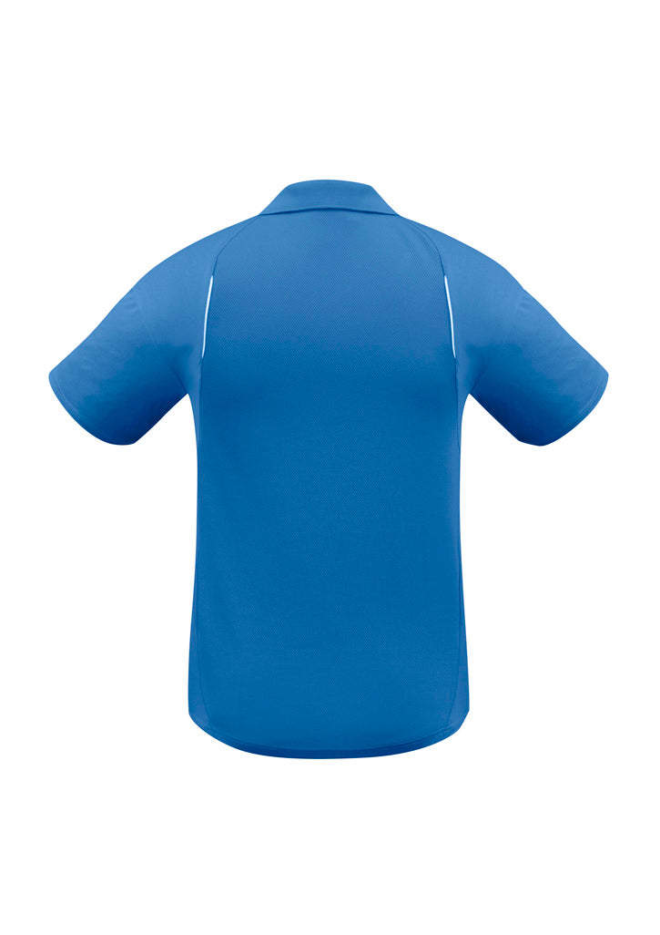 United Mens Short Sleeve Polo - Royal/White