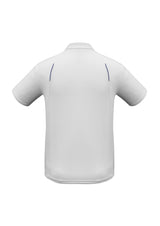 United Mens Short Sleeve Polo - White/Navy
