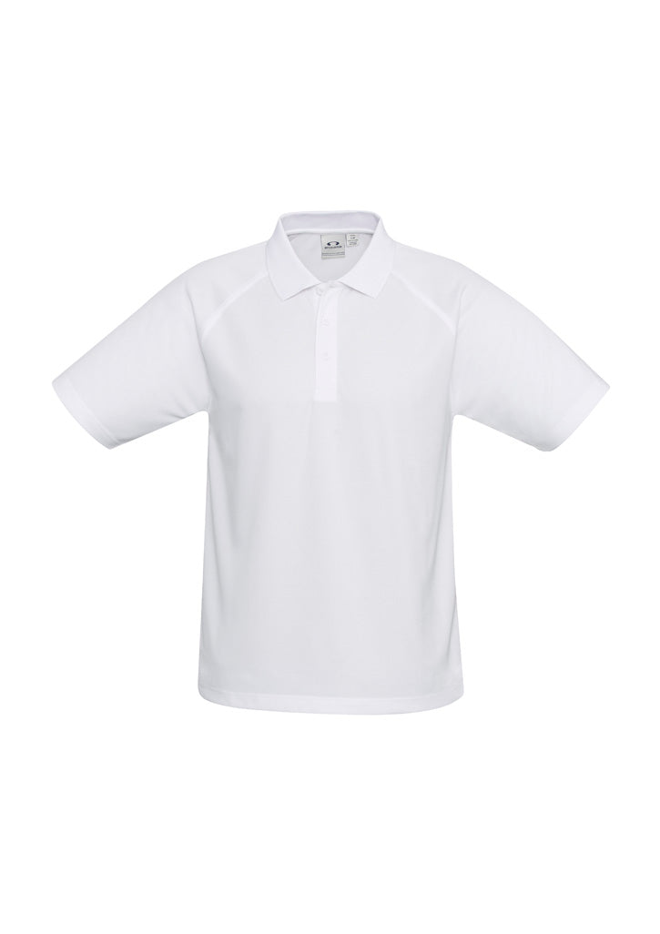 Sprint Kids Short Sleeve Polo - White
